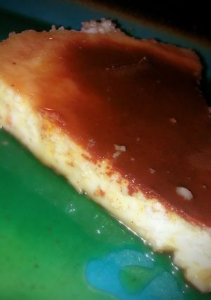 A picture of Smells Like Christmas Coquito Flan.