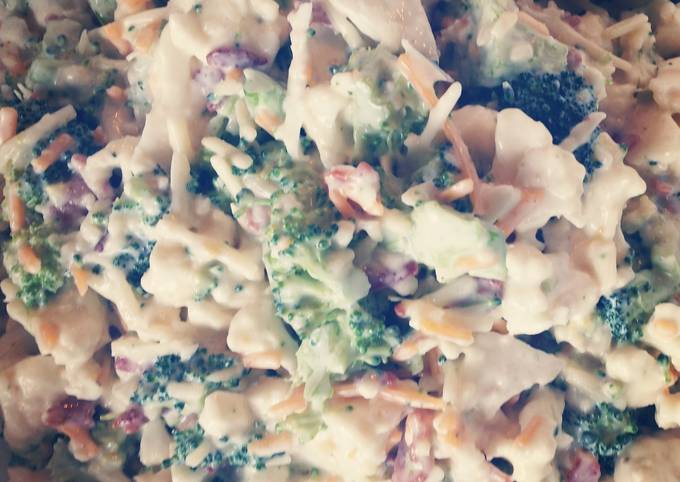 Easiest Way to Make Appetizing Broccoli & Cauliflower Salad