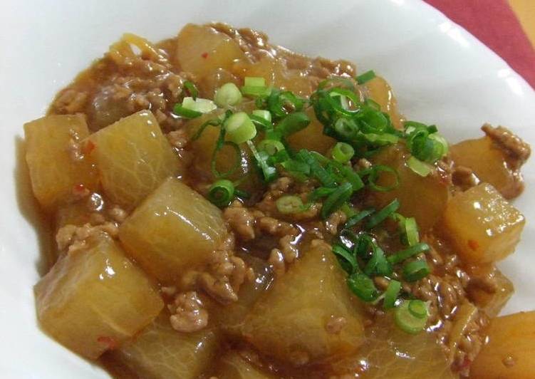 Simple Way to Prepare Perfect Mapo Daikon Radish Dish