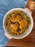 Pollo provenzal con papas