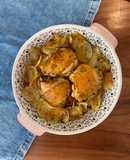 Pollo provenzal con papas