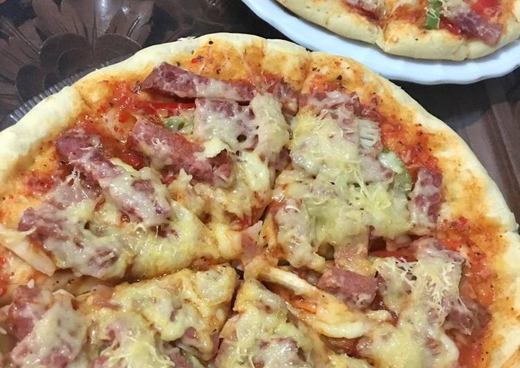 Resep Meat Lover Homemade Pizza Oven dan Homemade Pizza Sauce, Lezat Sekali