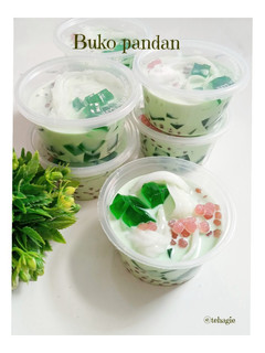 Foto resep Buko pandan khas Filipina (ide jualan)