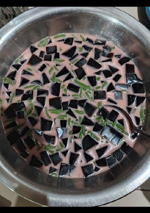 Foto resep Es Cincau Dawet Marjan Susu