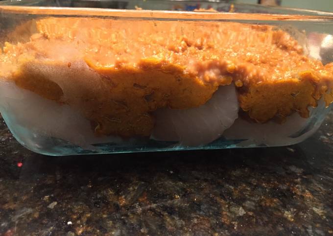 Simple Way to Prepare Perfect Baked Fish With Awesome Sauce