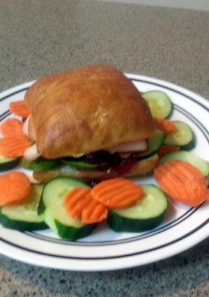 A picture of Turkey Advocado Spinnaker on Chiabatta.
