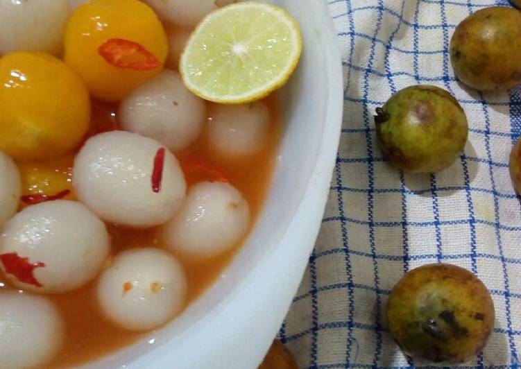 Asinan rambutan gandaria tanpa cuka