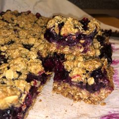 A picture of Blueberry Oatmeal Bars.
