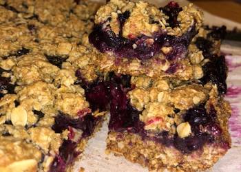 Popular Recipe Blueberry Oatmeal Bars Delicious