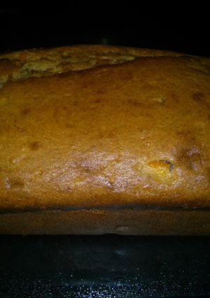 A picture of Banana peach mandarin bread.
