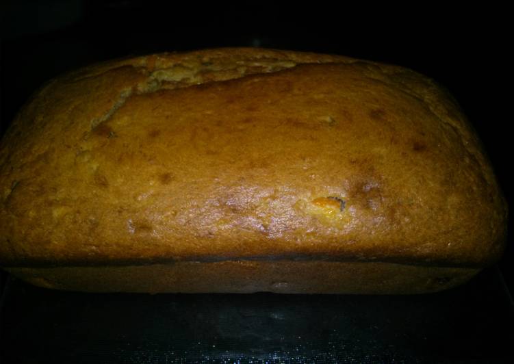 Banana peach mandarin bread