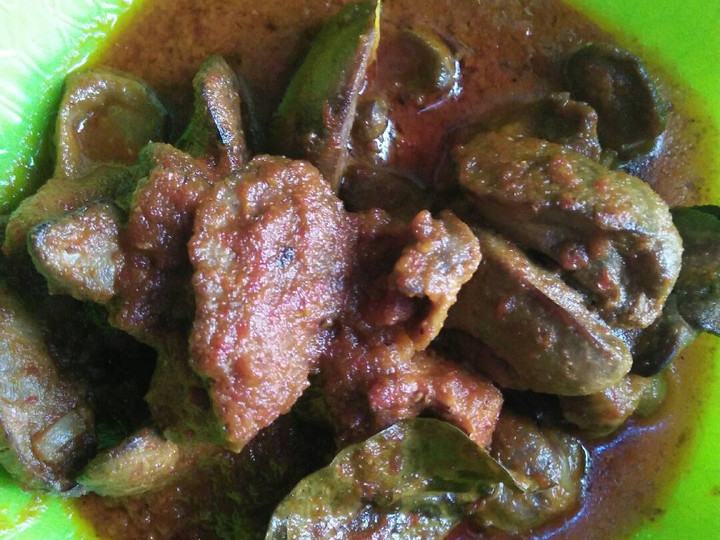 Ternyata ini loh! Resep buat Rendang ati ayam ala gue  spesial