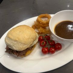 A picture of World’s best French (beef) Dip sandwich. Truly mouth watering. Enjoy 😉.
