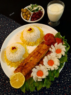 عکسی از دستور کباب تابه ای مرغ