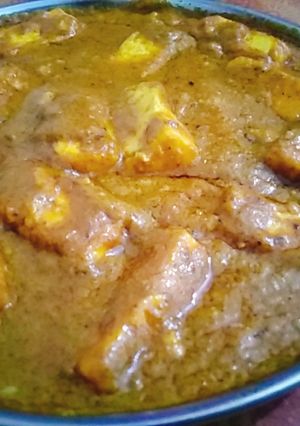A picture of Paneer masaledar (cottage cheese).