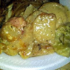 A picture of Sheree's Broccoli and Potato Scalloped Bake.