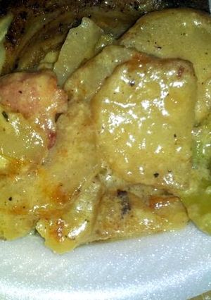 A picture of Sheree's Broccoli and Potato Scalloped Bake.
