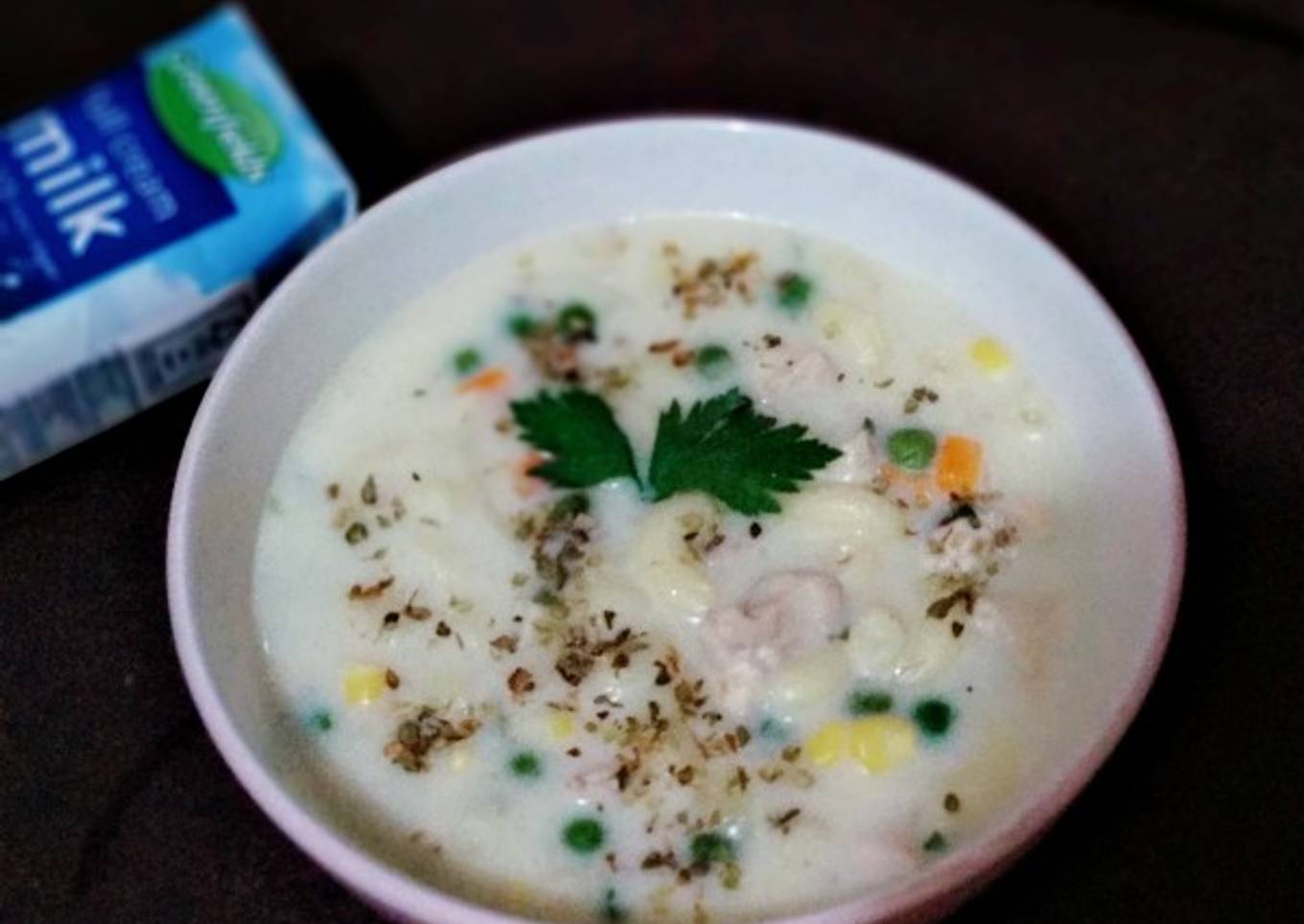 Chicken Macaroni Cream Soup 💕