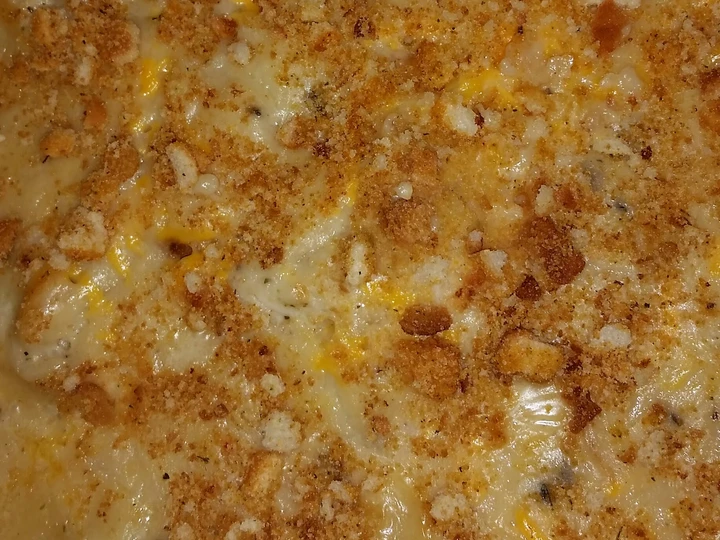 Easy Way Make Recipe Creamy Cheesy Baked Fish over Rice that is Can Pamper Your Tongue, Perfect}
