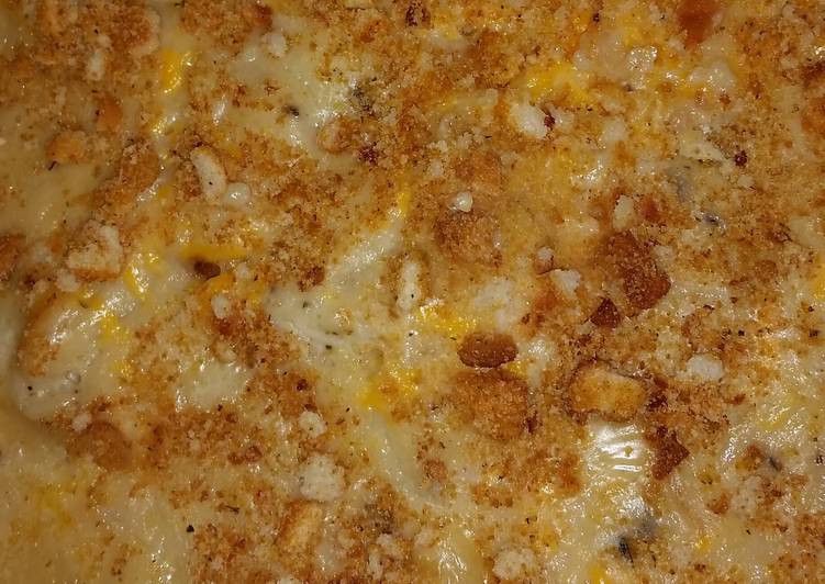 How to Prepare Quick Creamy Cheesy Baked Fish over Rice