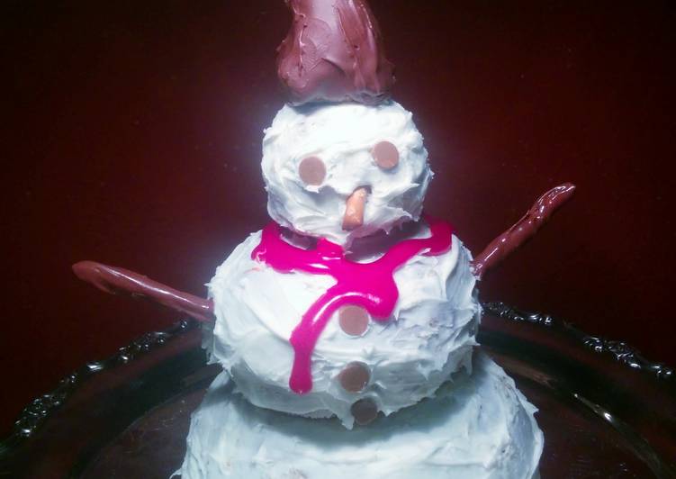 Snowman cake (3D) Snowman cake (3D)