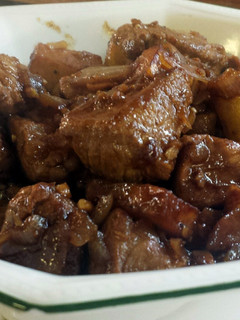 A picture of Pork & Potatoes In Soy Sauce.
