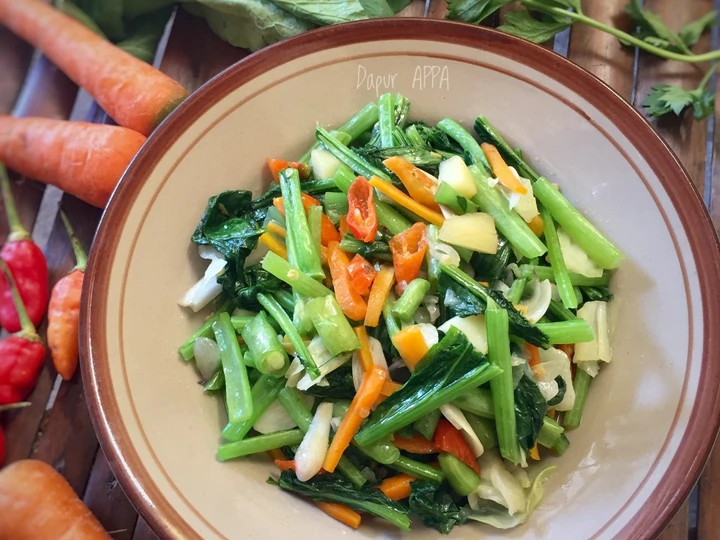 Cara Mudah Membuat Resep Oseng sawi ijo yang Uenak Anti Ribet, Menggugah Selera