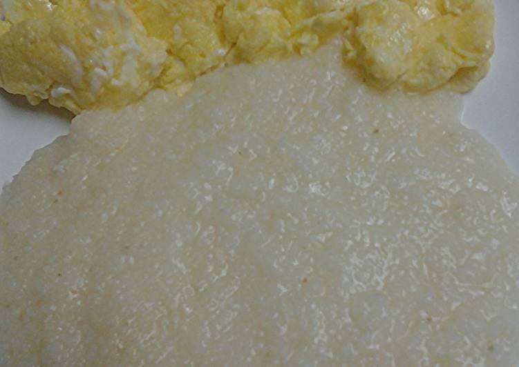 Recipe: Yummy Skye&#39;s grits and eggs