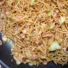 A picture of From Kansai Our Family's Sobameshi - Yakisoba Noodles with Rice Simple.
