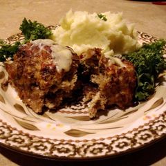 A picture of Polish mom's Italian meatloaf.