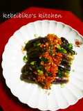 Colorful Chilled Eggplant with Korean Spicy Sauce