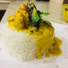 Kadhi chawal A picture of Kadhi chawal.