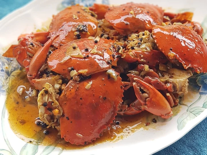Langkah Gampang Menyiapkan Resep Kepiting lada hitam yang Lezat Sekali Anti Ribet, Uenak Banget