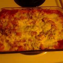 Baked ziti A picture of Baked ziti.