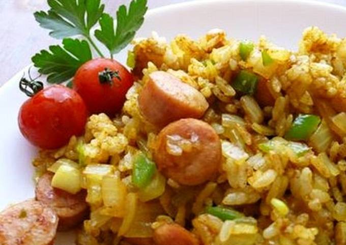 Steps to Prepare Eric Ripert ★ Curry Flavoured Fried Rice ★