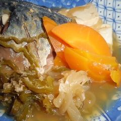 Easy and Simple Mackerel Sukiyaki A picture of Easy and Simple Mackerel Sukiyaki.