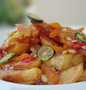 Simple Way Make Recipe Fried Potato Salad With Garlic And Dried Apricot In Plum Sauce that is Can Pamper Your Tongue, Can Spoil the Tongue}