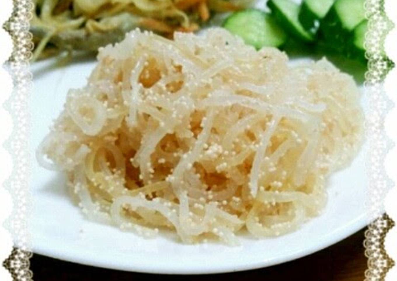 Japanese-style Tarako Pasta using Shirataki Noodles
