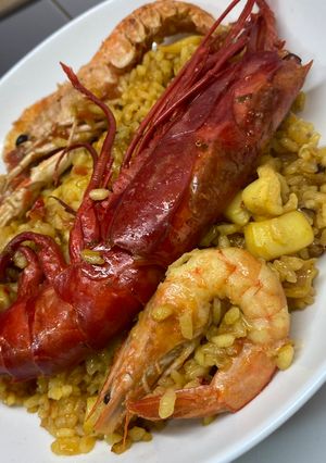 Una foto de Arroz de marisco