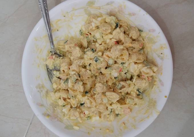 Step-by-Step Guide to Make Homemade Crabstick pasta salad