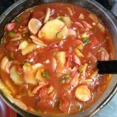 A picture of gazpacho.