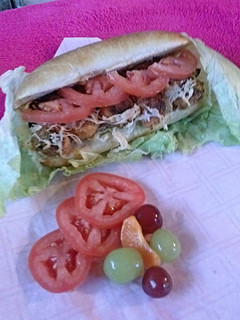 A picture of Cajun Parmesan-Crusted Chicken Sub.