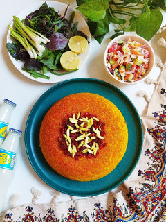 عکسی از دستور تهچین مرغ