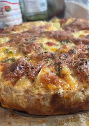Darált hússal töltött burgonya koszorú #január 2027 recept fotója