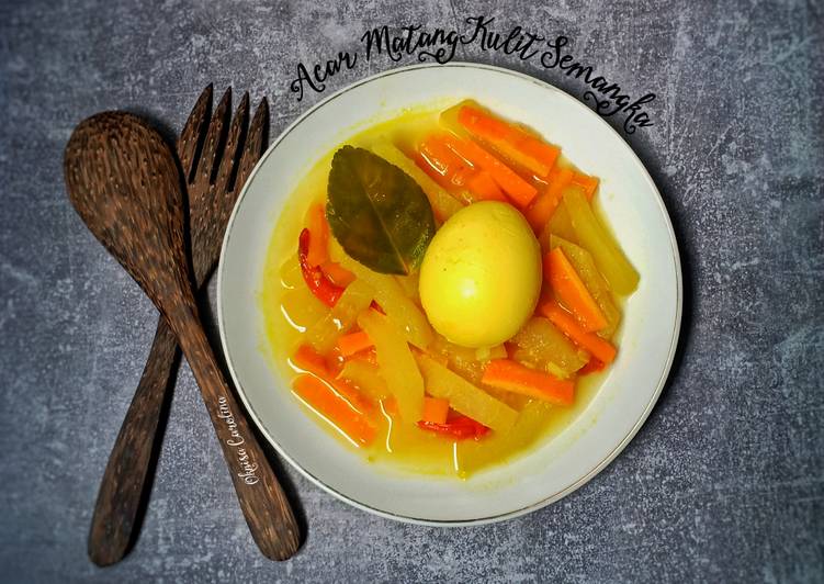 Resep: saat makan malamAcar Matang Kulit Semangka