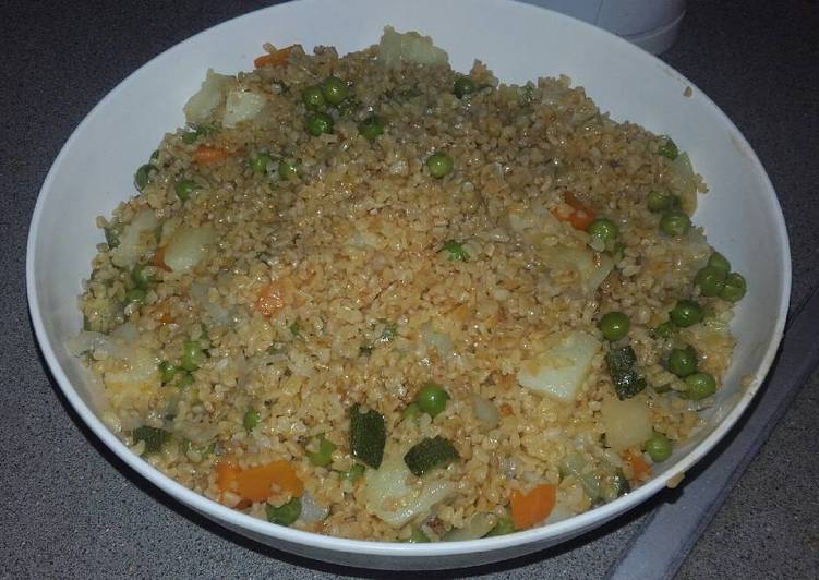 Comment Servir Bulgur façon couscous aux légumes