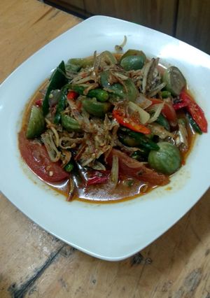 Foto resep Tumis terong bulat dan teri