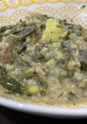 Φωτογραφία της συνταγής Vegan μαγειρίτσα μανιταριών