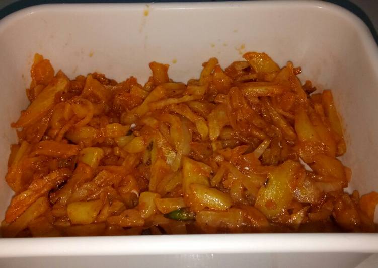 Resep Kentang goreng saos bolognese (la fonte) Anti Gagal