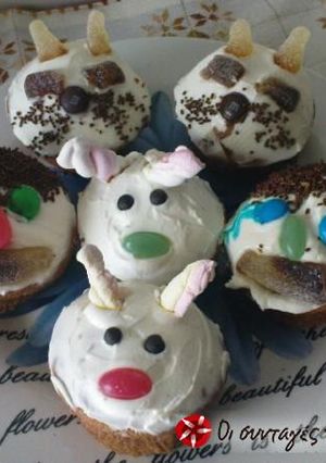 Φωτογραφία της συνταγής Αποκριάτικα cupcakes